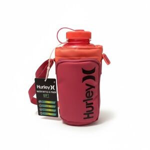 Hurley water bottle with crossover carry bag